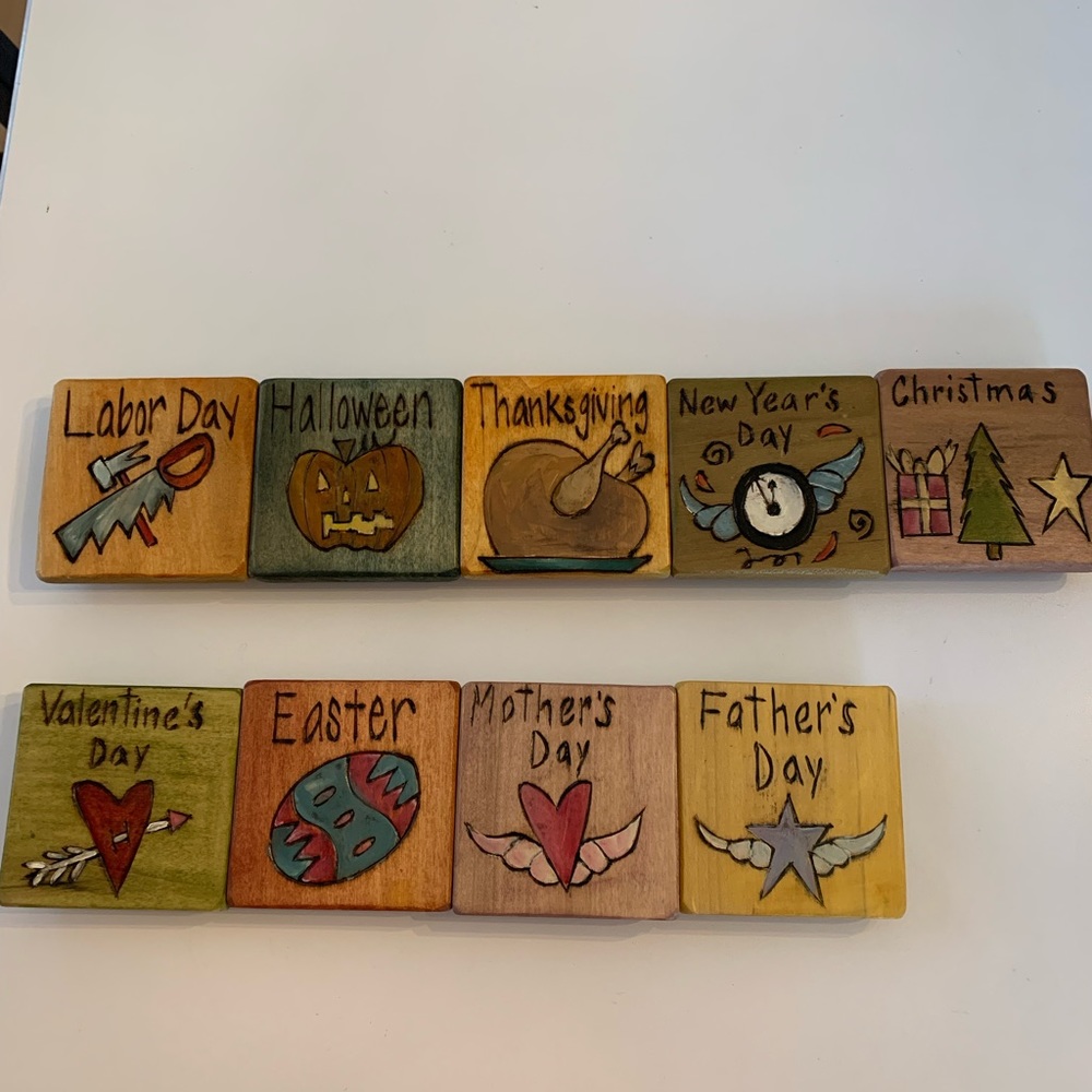 Sticks Art Custom Made Holiday Magnets